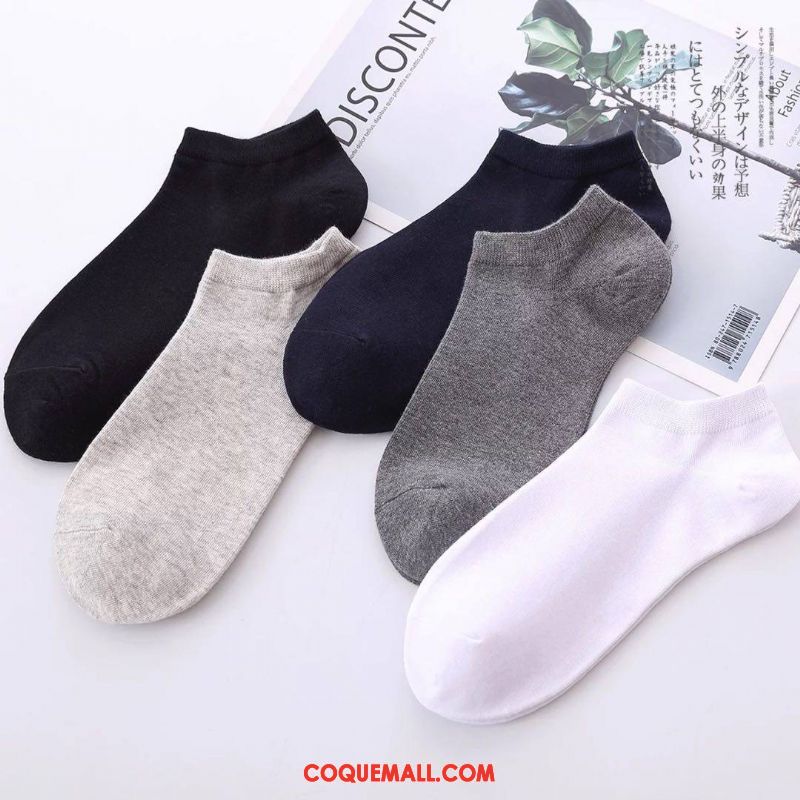 Chaussette Homme Chaussette Courte Transpiration Section Mince, Chaussette Invisible Coton