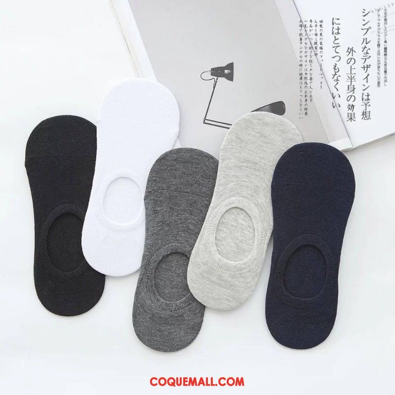 Chaussette Homme Chaussette Courte Transpiration Section Mince, Chaussette Invisible Coton