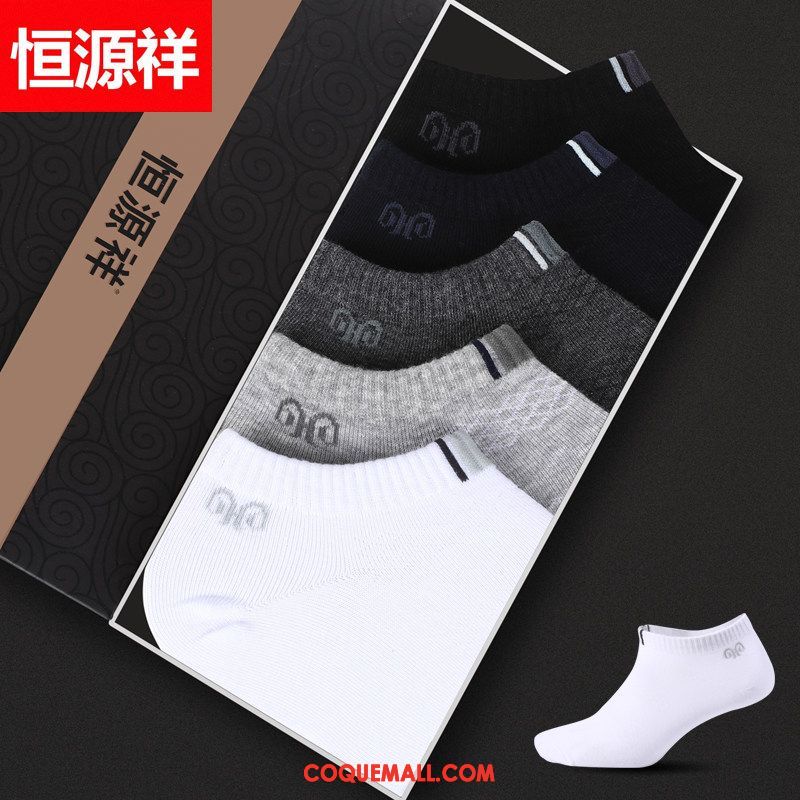 Chaussette Homme Chaussettes En Coton Milieu Respirant, Chaussette Chaussette Basse Coupée Chaussette Courte