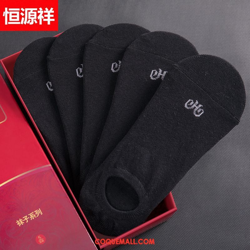 Chaussette Homme Chaussettes En Coton Milieu Respirant, Chaussette Chaussette Basse Coupée Chaussette Courte