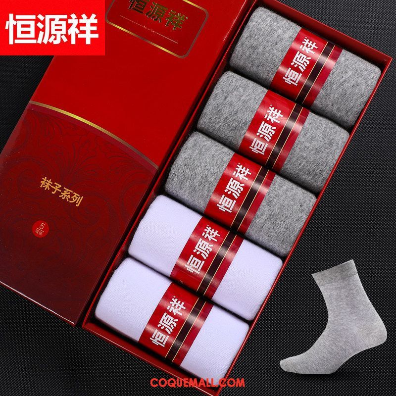 Chaussette Homme Chaussettes En Coton Milieu Respirant, Chaussette Chaussette Basse Coupée Chaussette Courte