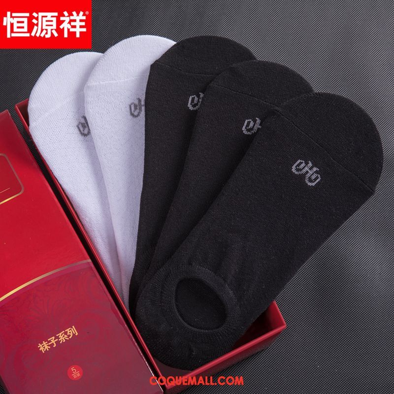 Chaussette Homme Chaussettes En Coton Milieu Respirant, Chaussette Chaussette Basse Coupée Chaussette Courte