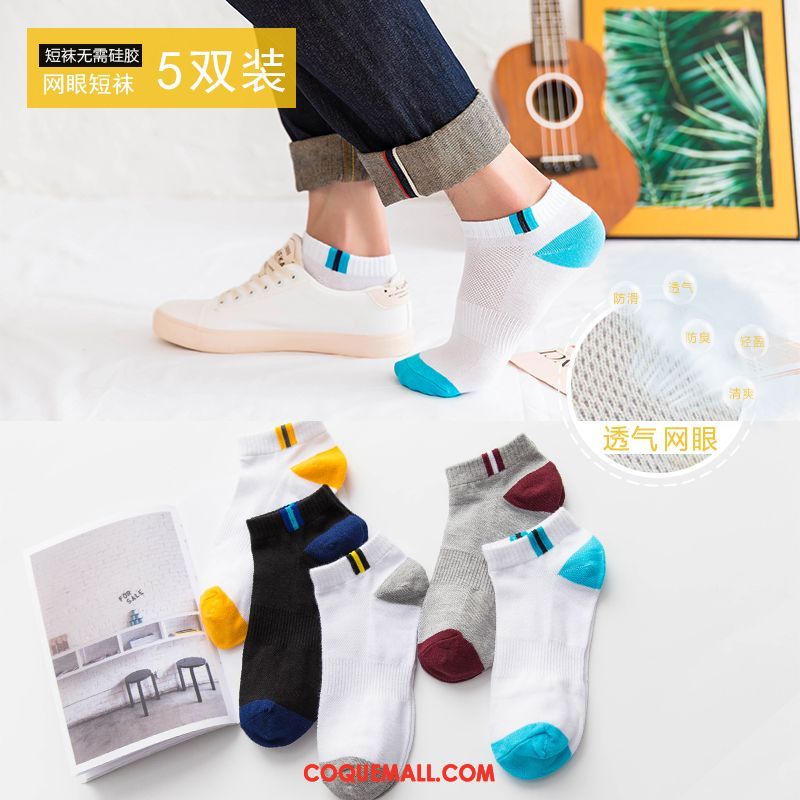 Chaussette Homme Chaussettes En Coton Plus Épais Hiver, Chaussette Faible Anti-odeur