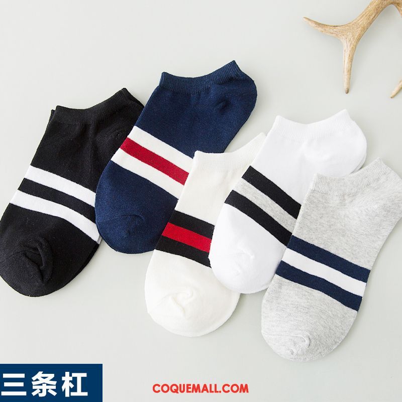 Chaussette Homme Chaussettes En Coton Été Chaussette Basse Coupée, Chaussette Anti-odeur Invisible