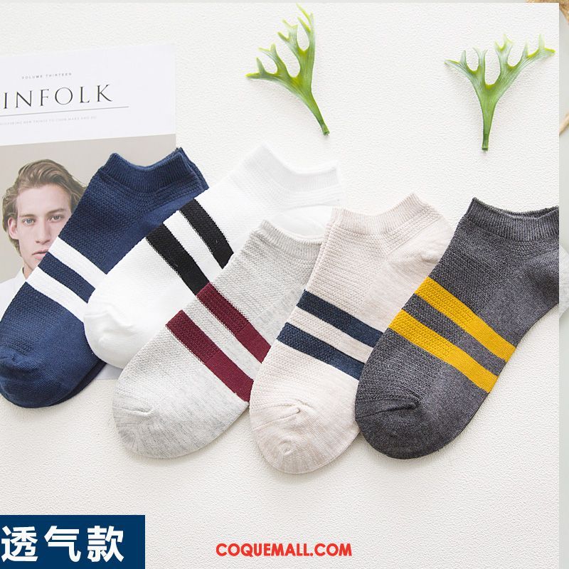 Chaussette Homme Chaussettes En Coton Été Chaussette Basse Coupée, Chaussette Anti-odeur Invisible