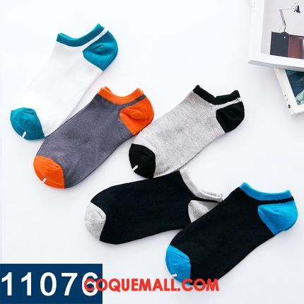 Chaussette Homme Chaussettes En Coton Été Chaussette Basse Coupée, Chaussette Anti-odeur Invisible