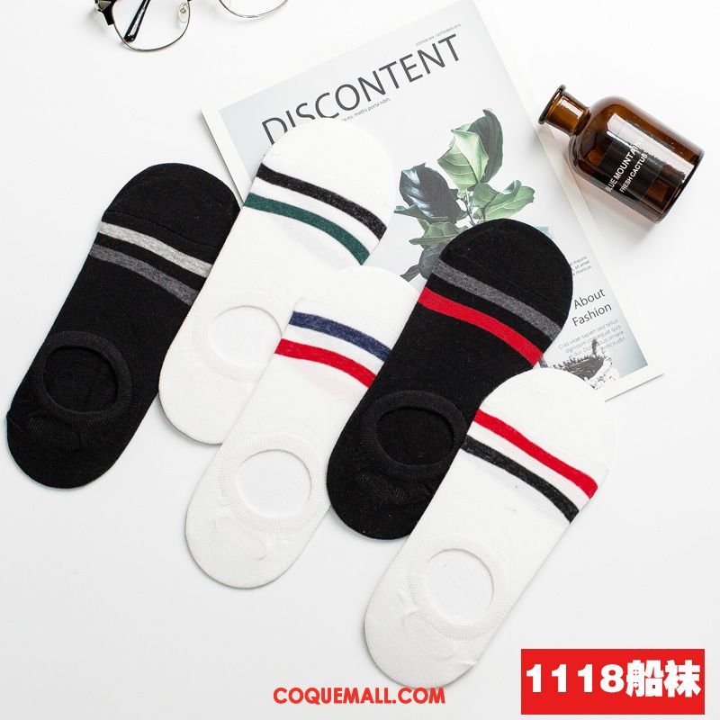 Chaussette Homme Chaussettes En Coton Été Chaussette Basse Coupée, Chaussette Anti-odeur Invisible