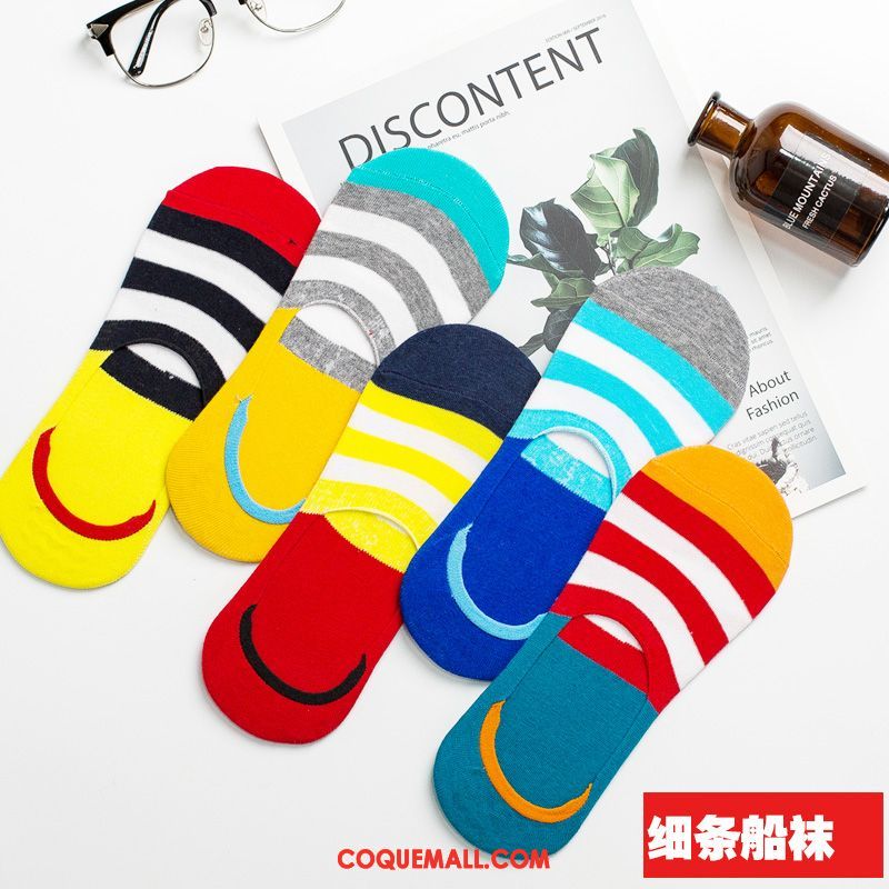 Chaussette Homme Chaussettes En Coton Été Chaussette Basse Coupée, Chaussette Anti-odeur Invisible