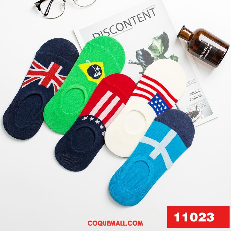 Chaussette Homme Chaussettes En Coton Été Chaussette Basse Coupée, Chaussette Anti-odeur Invisible