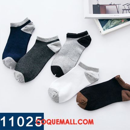 Chaussette Homme Chaussettes En Coton Été Chaussette Basse Coupée, Chaussette Anti-odeur Invisible