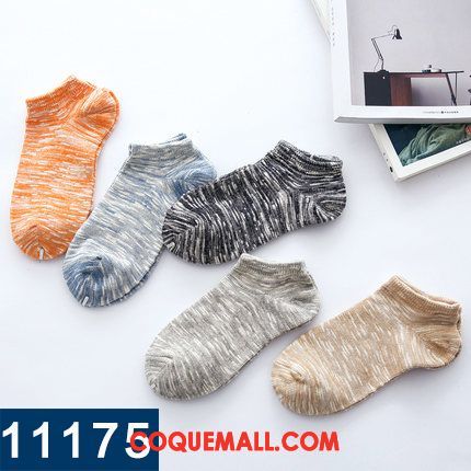 Chaussette Homme Chaussettes En Coton Été Chaussette Basse Coupée, Chaussette Anti-odeur Invisible