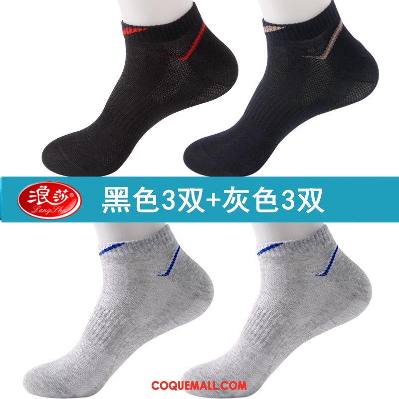 Chaussette Homme Coton Chaussettes En Coton Été, Chaussette Court Section Mince