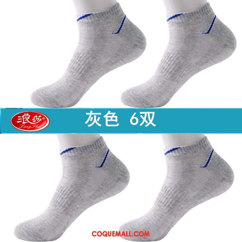 Chaussette Homme Coton Chaussettes En Coton Été, Chaussette Court Section Mince