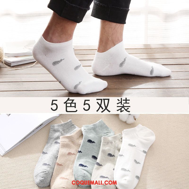 Chaussette Homme Faible Chaussette Basse Coupée Invisible, Chaussette Chaussettes En Coton Transpiration