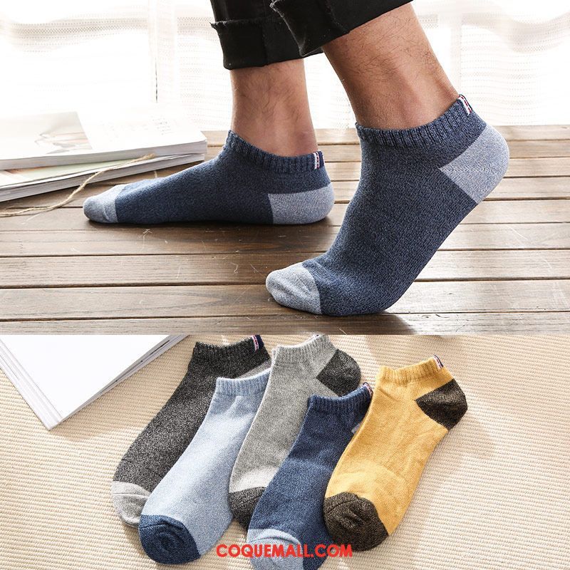 Chaussette Homme Faible Chaussette Basse Coupée Invisible, Chaussette Chaussettes En Coton Transpiration