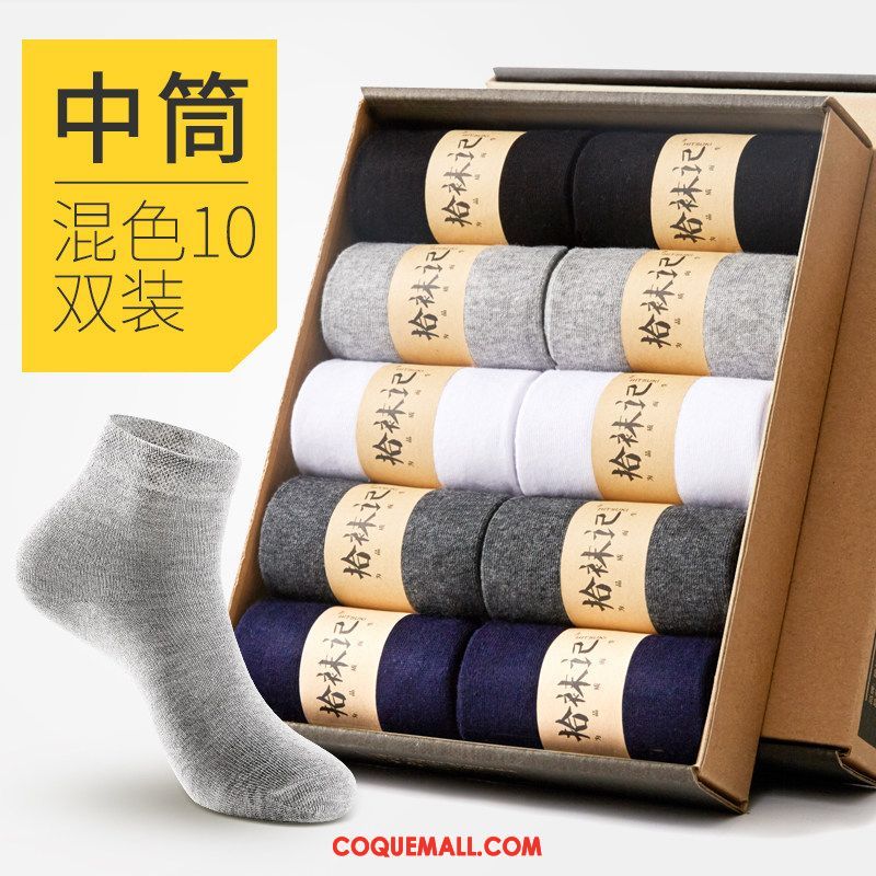 Chaussette Homme Hiver Chaussette Courte Chaussettes En Coton, Chaussette L'automne Milieu