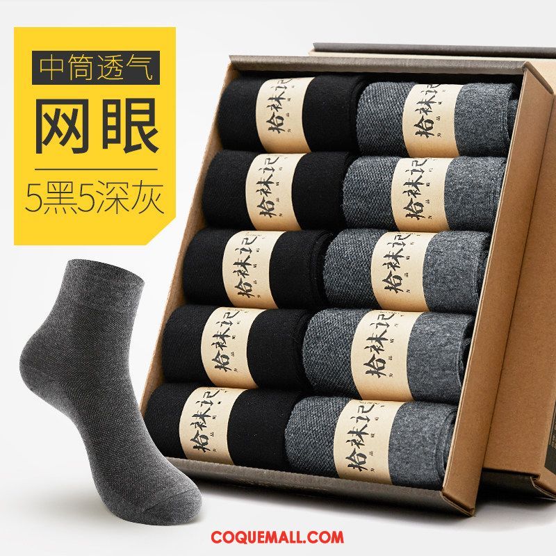 Chaussette Homme Hiver Chaussette Courte Chaussettes En Coton, Chaussette L'automne Milieu