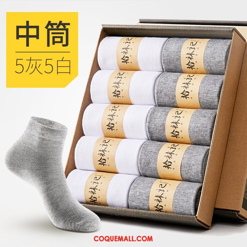 Chaussette Homme Hiver Chaussette Courte Chaussettes En Coton, Chaussette L'automne Milieu