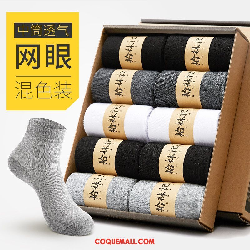 Chaussette Homme Hiver Chaussette Courte Chaussettes En Coton, Chaussette L'automne Milieu