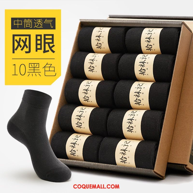 Chaussette Homme Hiver Chaussette Courte Chaussettes En Coton, Chaussette L'automne Milieu