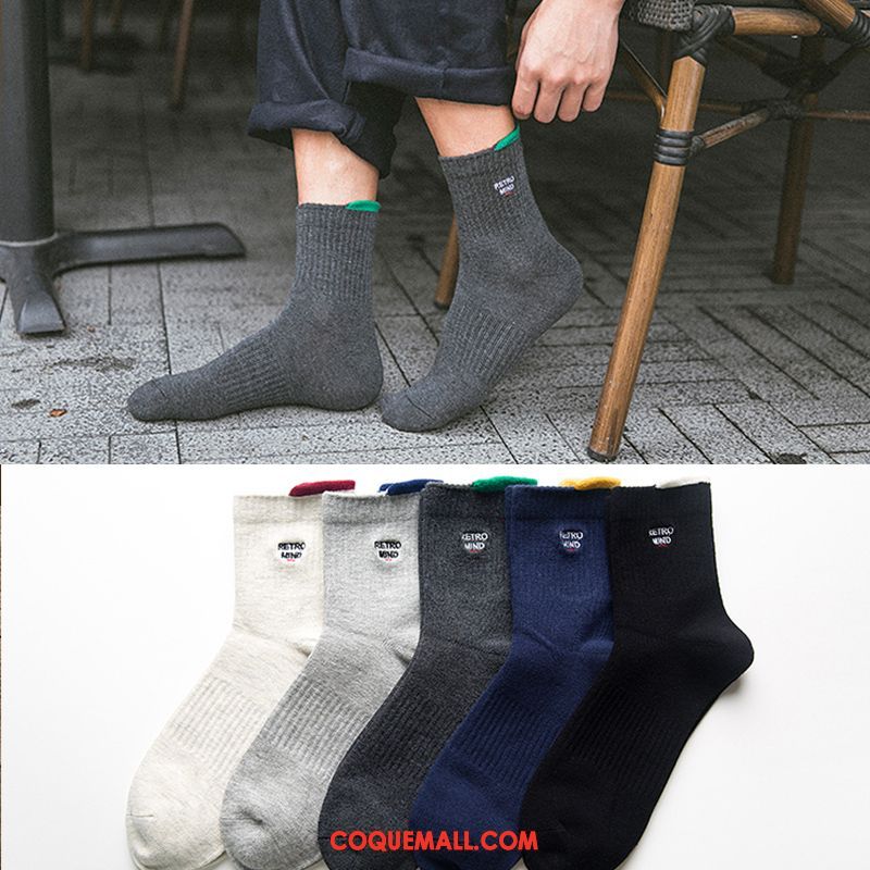 Chaussette Homme L'automne Milieu Tendance, Chaussette Quatre Saisons Vent De L'université