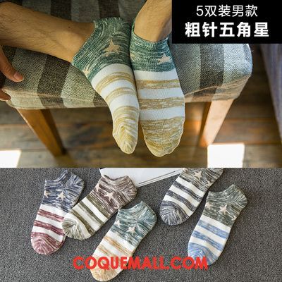 Chaussette Homme Plus Épais Sport Chaussette Courte, Chaussette Étudiant Quatre Saisons