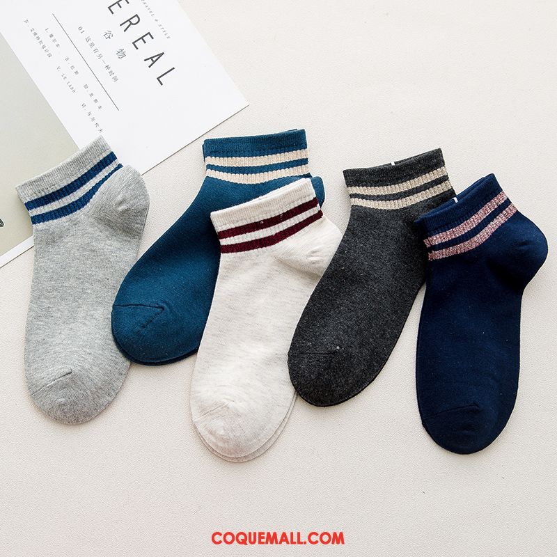 Chaussette Homme Rétro Coton Anti-odeur, Chaussette Court Été