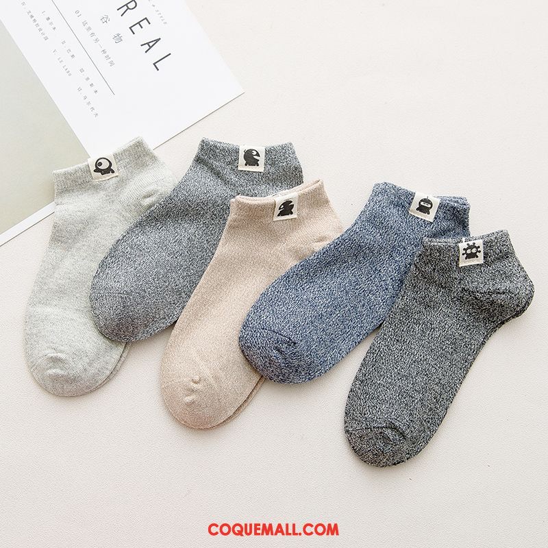 Chaussette Homme Rétro Coton Anti-odeur, Chaussette Court Été