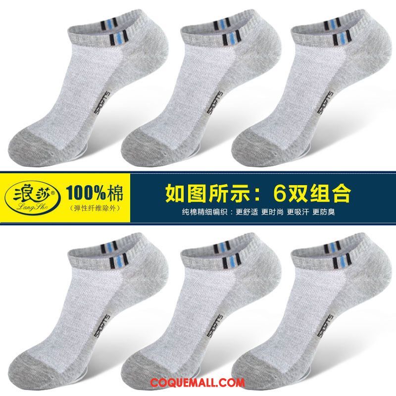 Chaussette Homme Section Mince Été Sport, Chaussette Anti-odeur Très Mince