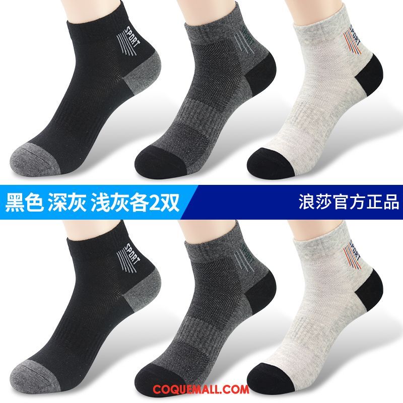 Chaussette Homme Été Transpiration Chaussette Courte, Chaussette Coton Été