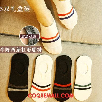 Chaussette Homme Été Été Antidérapant, Chaussette Invisible Chaussette Courte