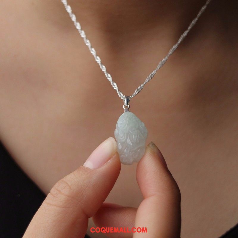 Collier Femme Argenté Naturel Modèles Féminins, Collier Pendentif