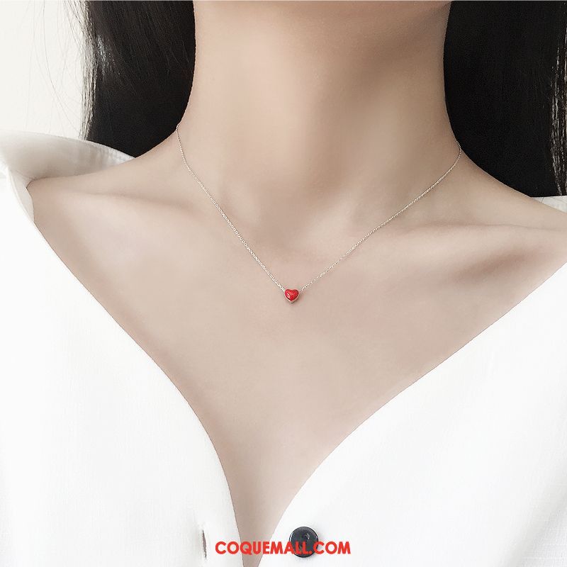 Collier Femme Creux Amour Frais, Collier Étudiant Simple