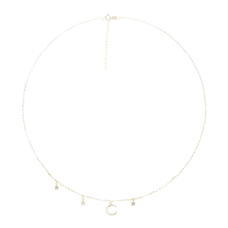 Collier Femme Frais Argenté Pure, Collier Simple