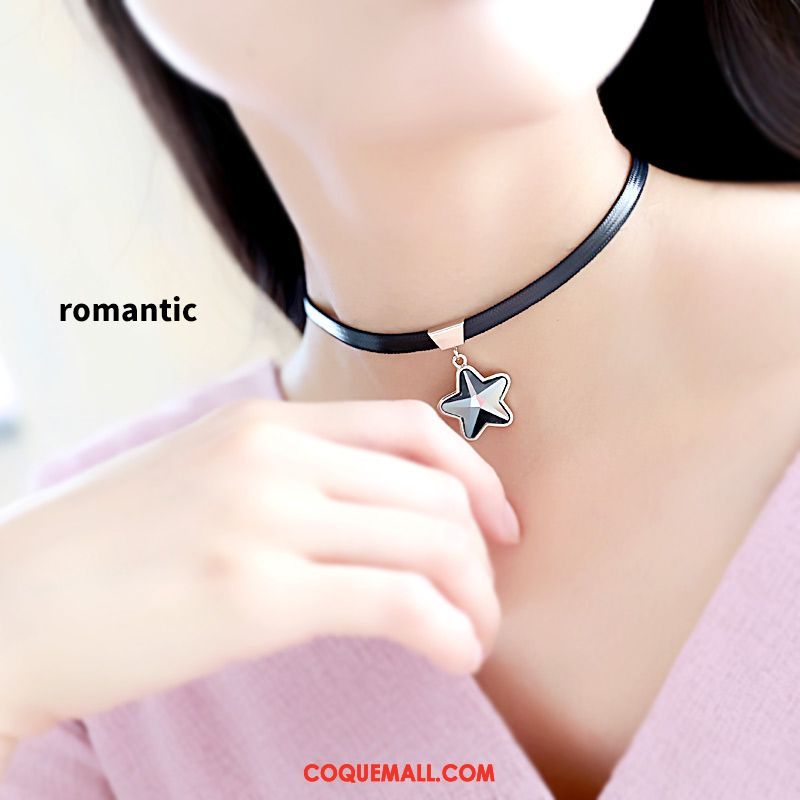 Collier Femme Tendance Accessoires Simple, Collier Court Paragraphe