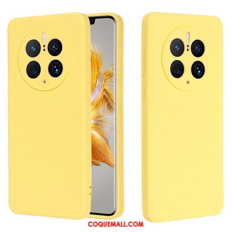 Coque Huawei Mate 50 Pro Silicone Liquide avec Lanière