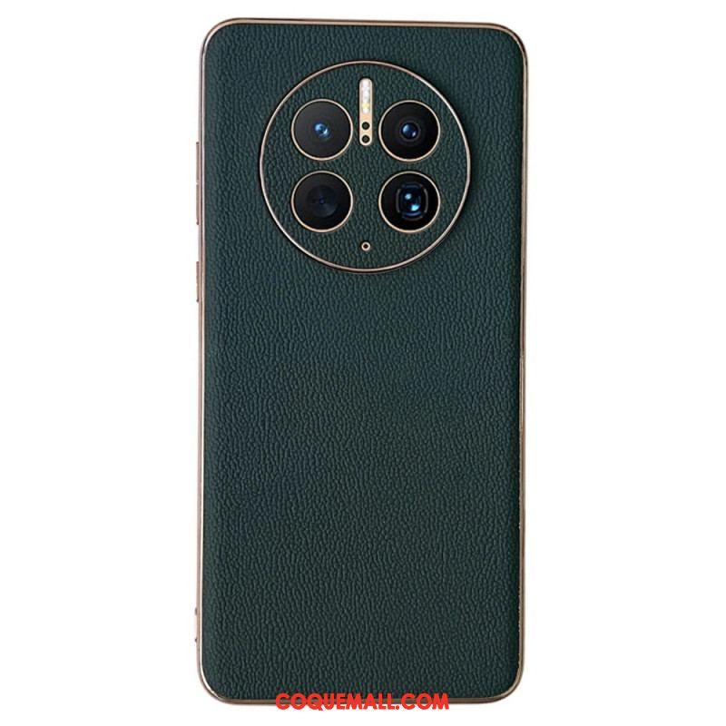 Coque Huawei Mate 50 Pro Véritable Cuir Color