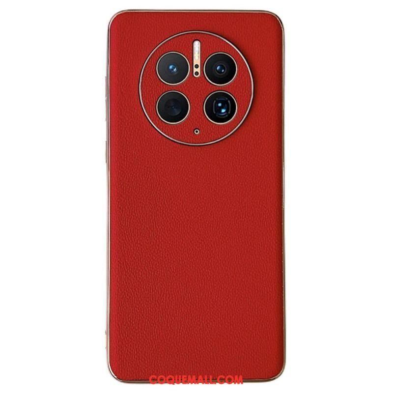 Coque Huawei Mate 50 Pro Véritable Cuir Élégance