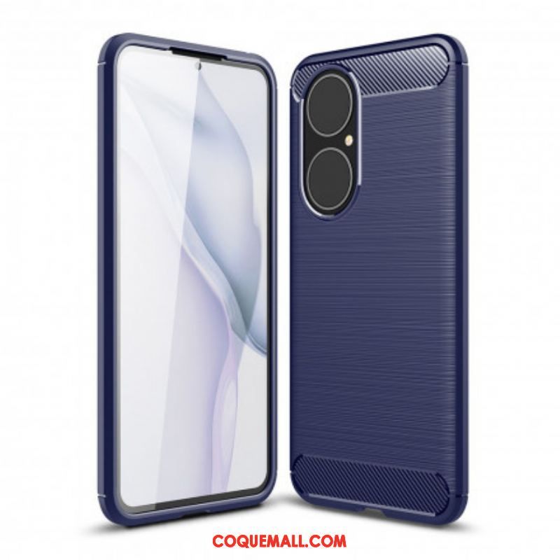 Coque Huawei P50 Fibre Carbone Brossée