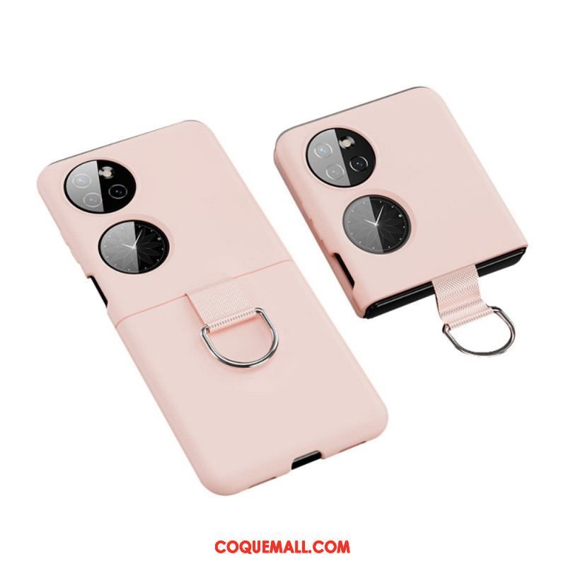 Coque Huawei P50 Pocket Anneau en Métal