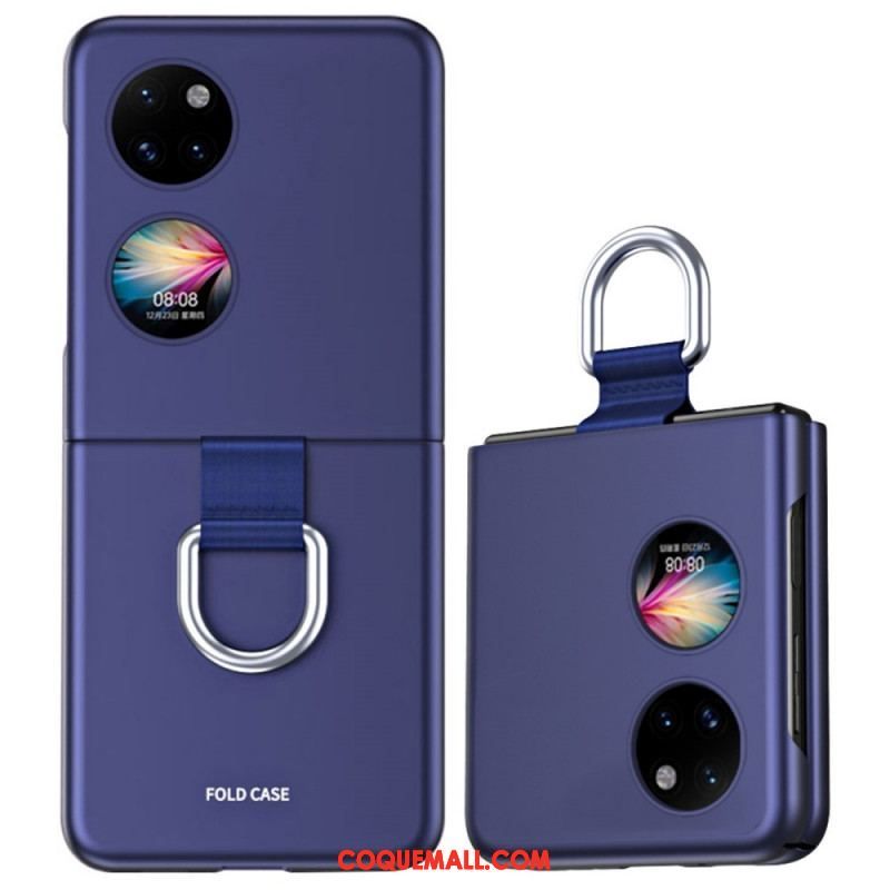 Coque Huawei P50 Pocket Skin-Touch avec Anneau