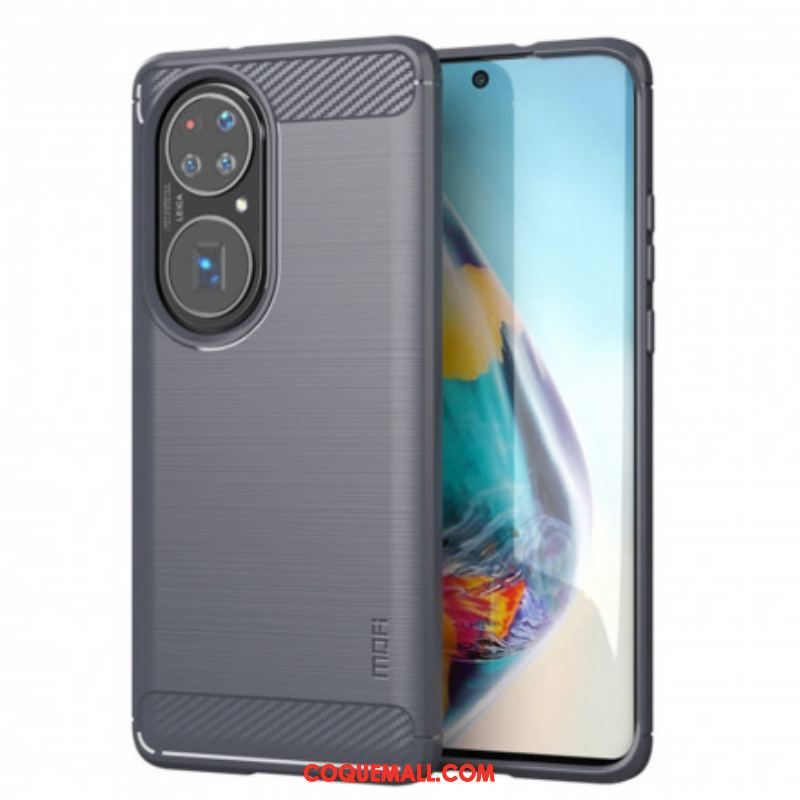 Coque Huawei P50 Pro Fibre Carbone Brossée MOFI