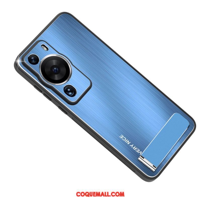 Coque Huawei P60 Pro Aluminium Brossé avec Support