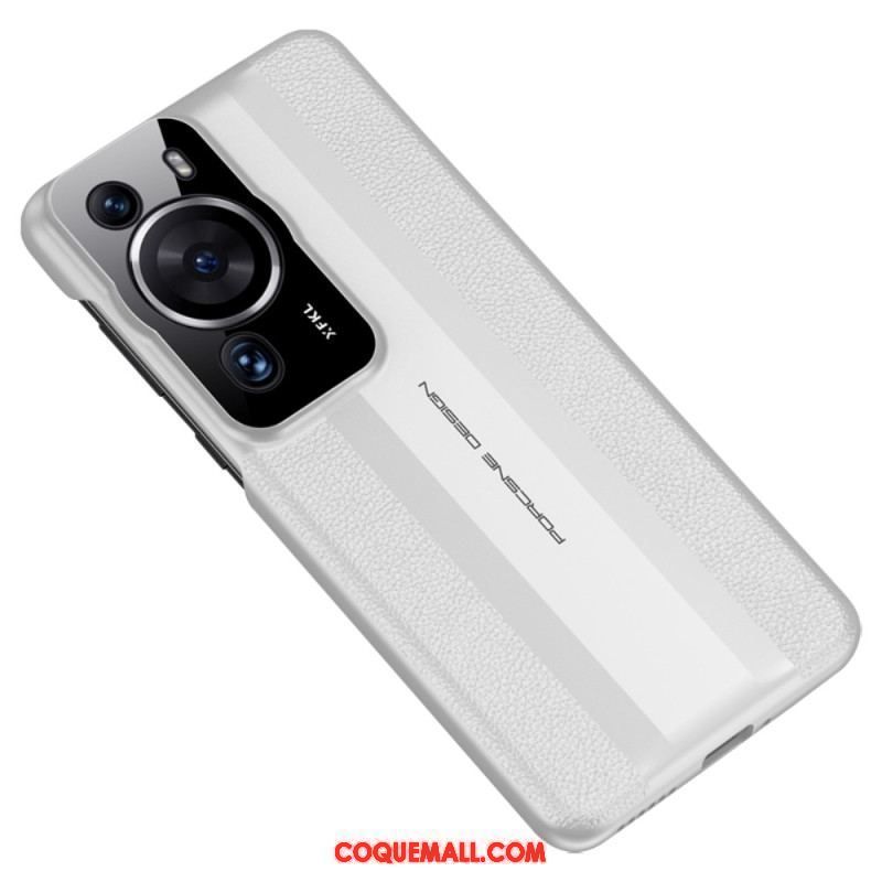 Coque Huawei P60 Pro Cuir Véritable
