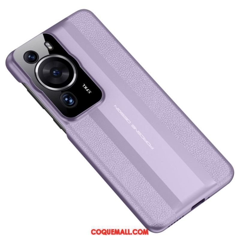 Coque Huawei P60 Pro Cuir Véritable