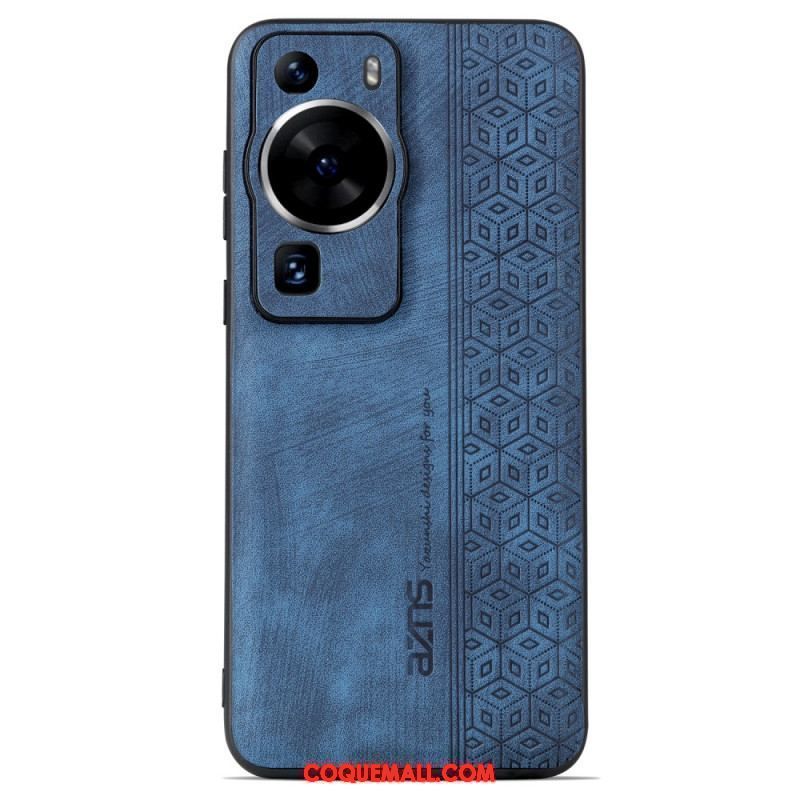 Coque Huawei P60 Pro Effet Cuir AZNS