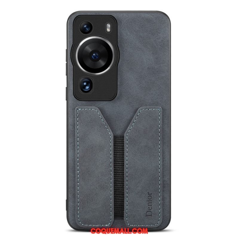 Coque Huawei P60 Pro Porte Cartes Élastique Denior