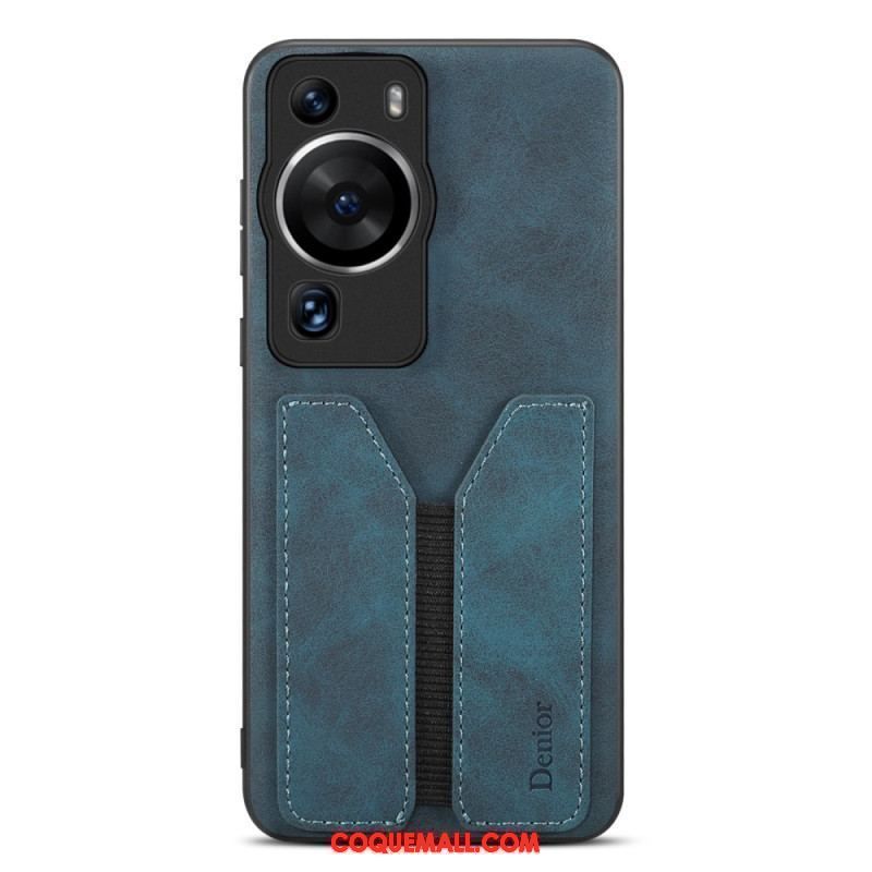 Coque Huawei P60 Pro Porte Cartes Élastique Denior