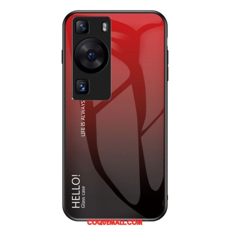 Coque Huawei P60 Pro Verre Trempé Hello