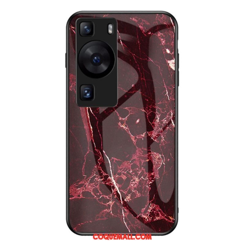 Coque Huawei P60 Pro Verre Trempé Marbre